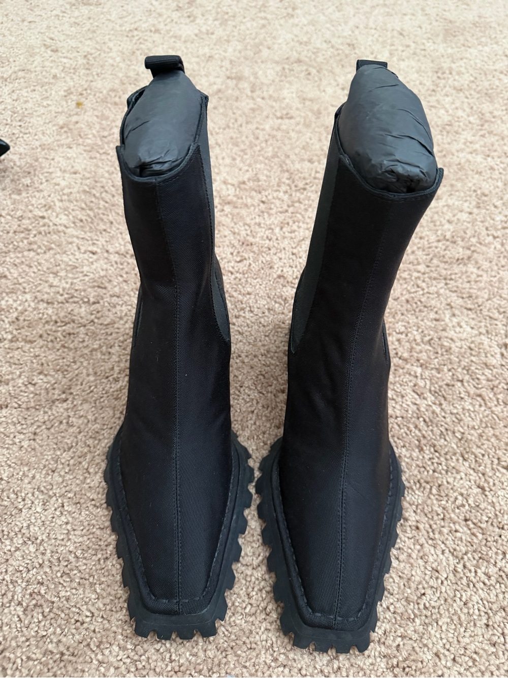 Alexander wang Women's Black Stretch Sock Boots - Sleek Pull-On Design